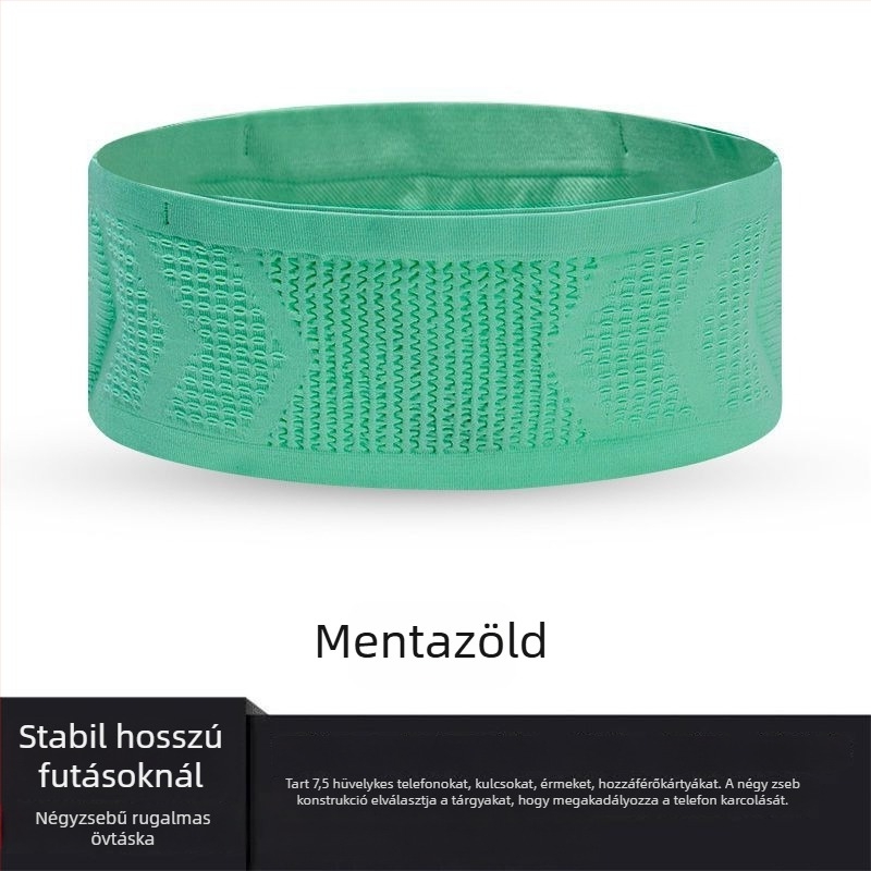 Nylon futó derék-táska, lélegző, tehercsökkentő funkcióval, kültéri sportokra – 2025 tavasz