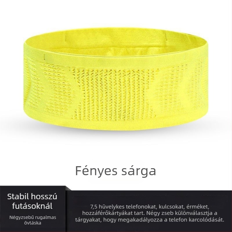 Nylon futó derék-táska, lélegző, tehercsökkentő funkcióval, kültéri sportokra – 2025 tavasz