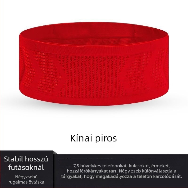 Nylon futó derék-táska, lélegző, tehercsökkentő funkcióval, kültéri sportokra – 2025 tavasz