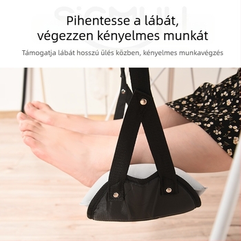 Asztal alatti függő lábtámasz — poliészter, kézi pumpa, 1 személyre