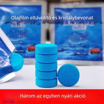 Autóüvegmosó efferveszcens tabletta, koncentrált olajfilm-eltávolító, minden évszak számára, 10 db, modell Yj-a2803-bhj-13t