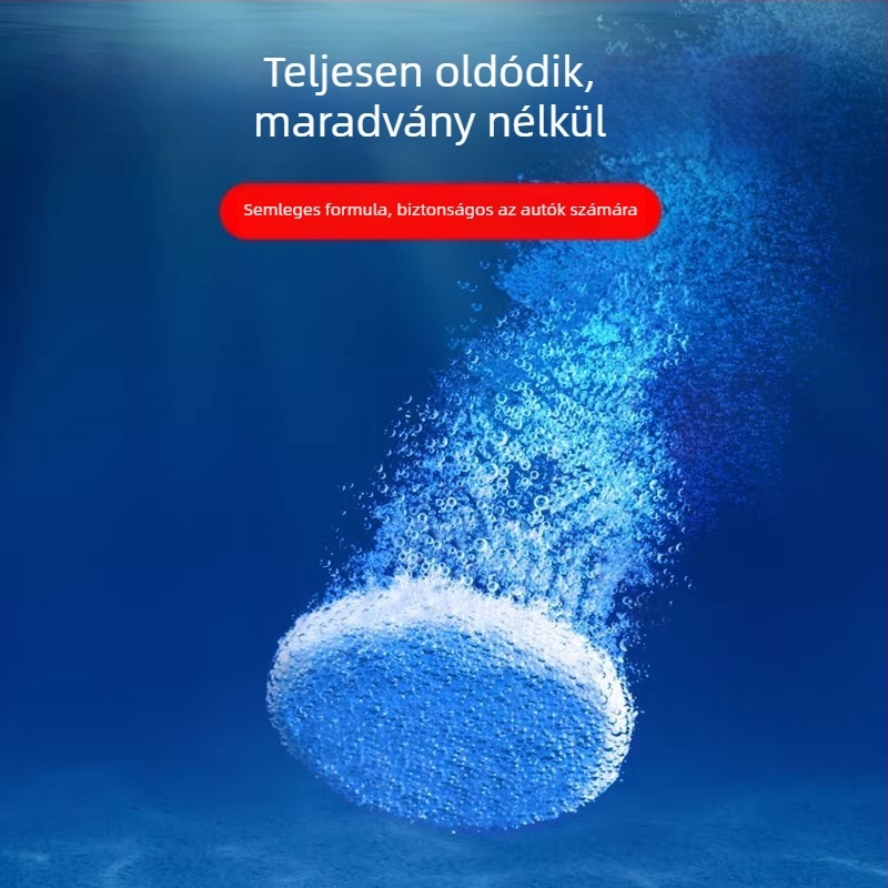 Autóüvegmosó efferveszcens tabletta, koncentrált olajfilm-eltávolító, minden évszak számára, 10 db, modell Yj-a2803-bhj-13t