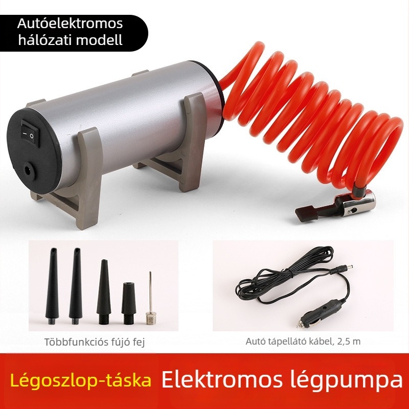 Többciklosos úszógyűrű felfújó – 240V, 220W, 35 L/min, rendkívül gyors felfújás