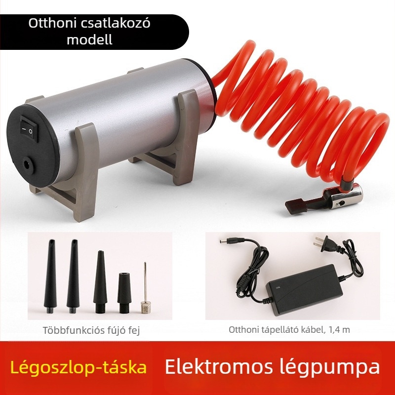 Többciklosos úszógyűrű felfújó – 240V, 220W, 35 L/min, rendkívül gyors felfújás