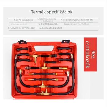 TU-443 Benzinnyomásmérő üzemanyagpumpához - fém szerkezet