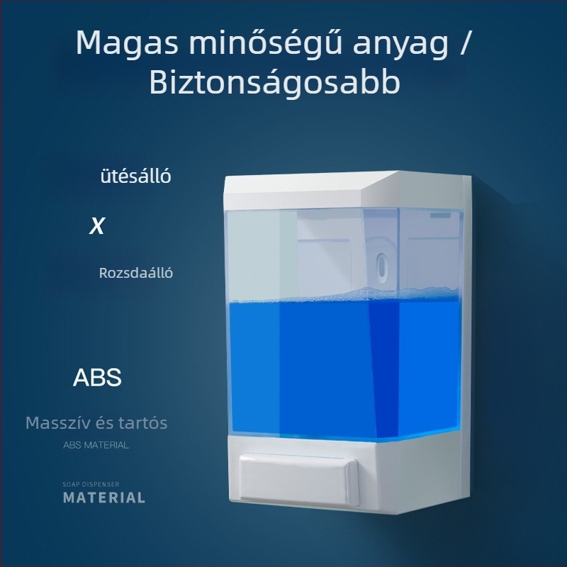 Szappanadagoló – kézi nyomás, ABS anyag, Schneider márka, injekciós öntés, 0.5 kg