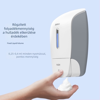 Fali habos szappanadagoló – kézi nyomás, ABS anyag, Rivo márka, modern minimalista stílus, nagy kapacitás