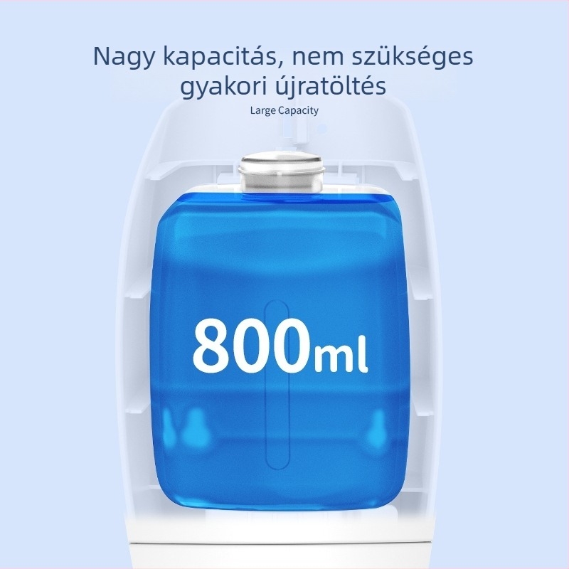 Fali habos szappanadagoló – kézi nyomás, ABS anyag, Rivo márka, modern minimalista stílus, nagy kapacitás