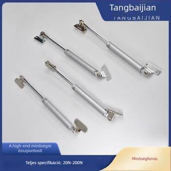 Gáz-támasz szekrényhez alumínium keretes ajtókhoz, modell Z-28; anyagok: rozsdamentes cső, hideghengerelt acél rúds; gyártás: présselt belső cső-összeszerelés; stílus: modern minimalist