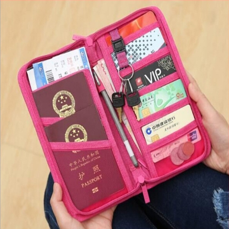 Útlevél- és ID-tartó, nejlon, kézitáska-stílus, egységes méret, utazásokhoz