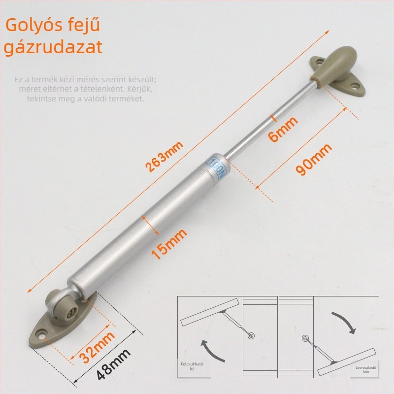Gáztámasz bútorokhoz - Jin Aoding Modell 001, Anyag: cinkötvözet és műanyag, Stílus: modern minimalista