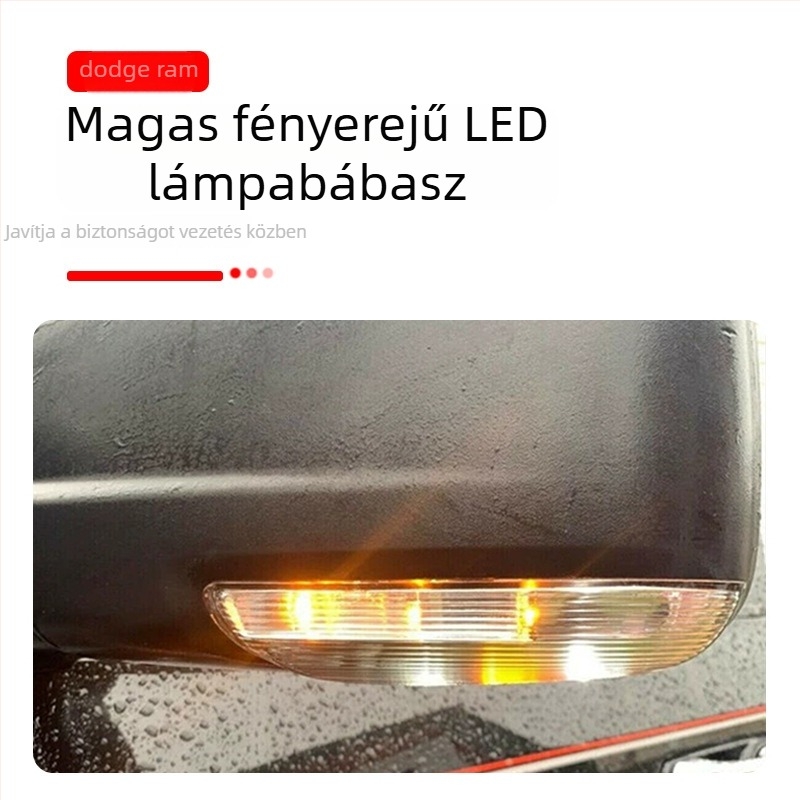 Dodge Ram 1500/2500 tükör LED oldalsó világítása indexszel, 5W, 12V, modellek 68064949AA-L / 68064948AA-R