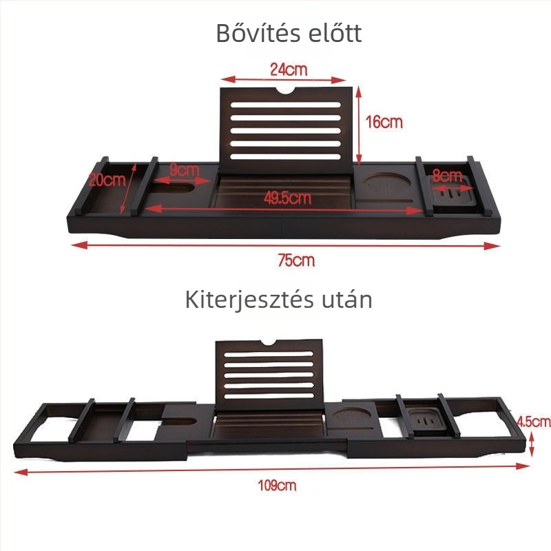 Bambusz fürdőszobai tároló polc, nedvességálló, több mint 8 szinttel, fürdőszobai tároláshoz, padlóra szerelhető