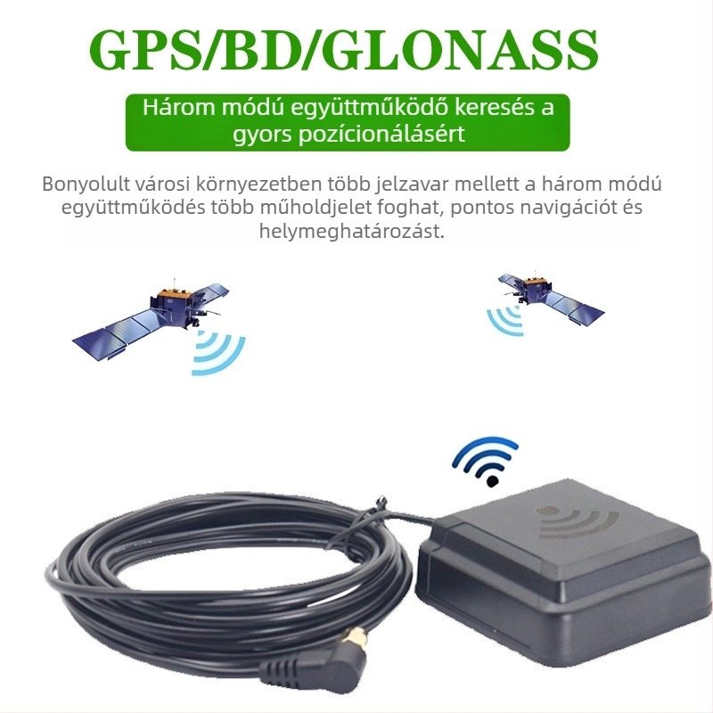 Xin Hangshun aktív, nagy nyereségű jármű navigációs antenna Beidou/GPS/GLONASS, három üzemmóddal, fejlesztett változat