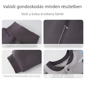 100% pamutból készült babakelengye 120 g töltettel, magas derekú hasvédő, őszi felső és nadrág, két részes készlet
