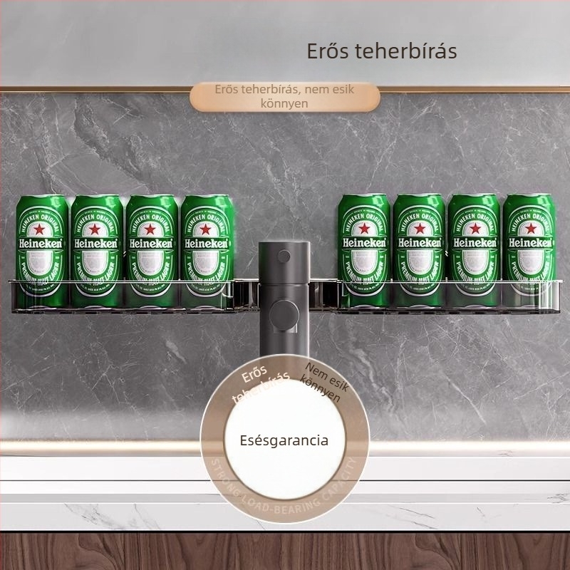 Mosható mosdóhoz rögzített tárolópolc vákuumos rögzítéssel, műanyag, 1 szint, sarok alakú, skandináv stílus, fúrás nélkül