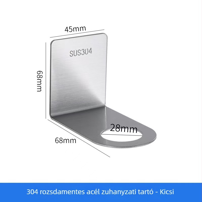 Falihoz szerelhető rozsdamentes acél szappan- és adagoló tartó, kefével csiszolt felülettel, 3 kg teherbírás, egyetlen réteg, márka Shanmoting