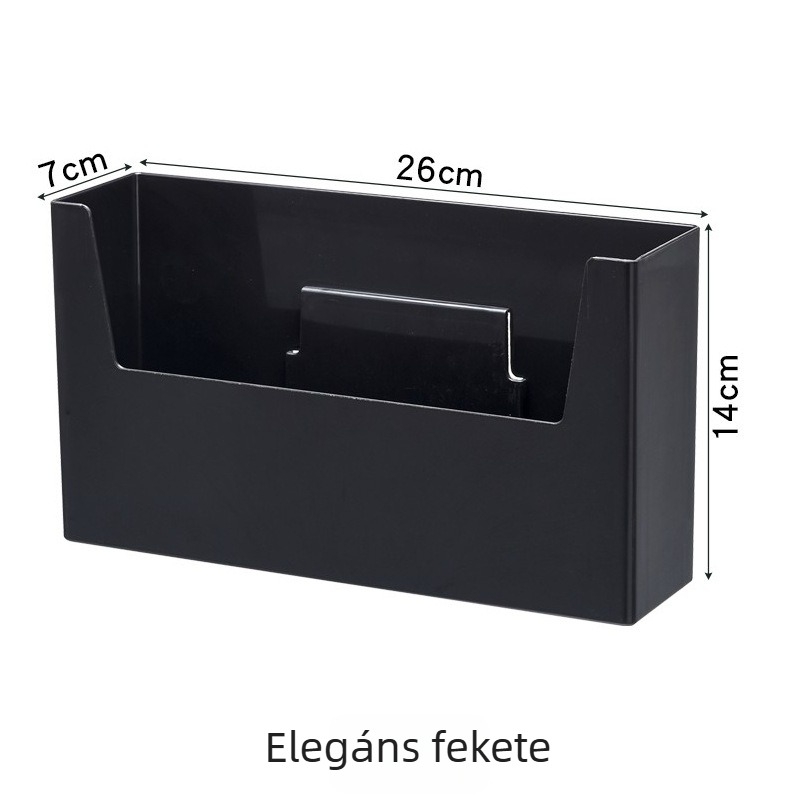Fali fürdőszobai tárolópolc lyukmentes, műanyag, egy réteg, modern minimalista stílus