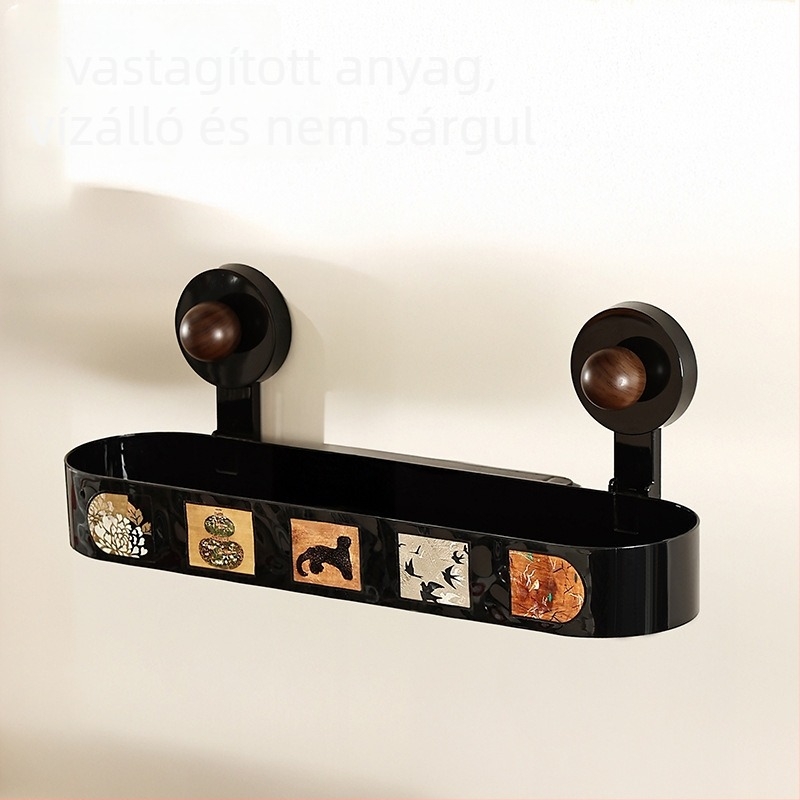 Fürdőszobai falra szerelhető szívócsésze tárolópolc, modern minimalista stílus, modell jjdhhvr, Sicheng, 1 réteg