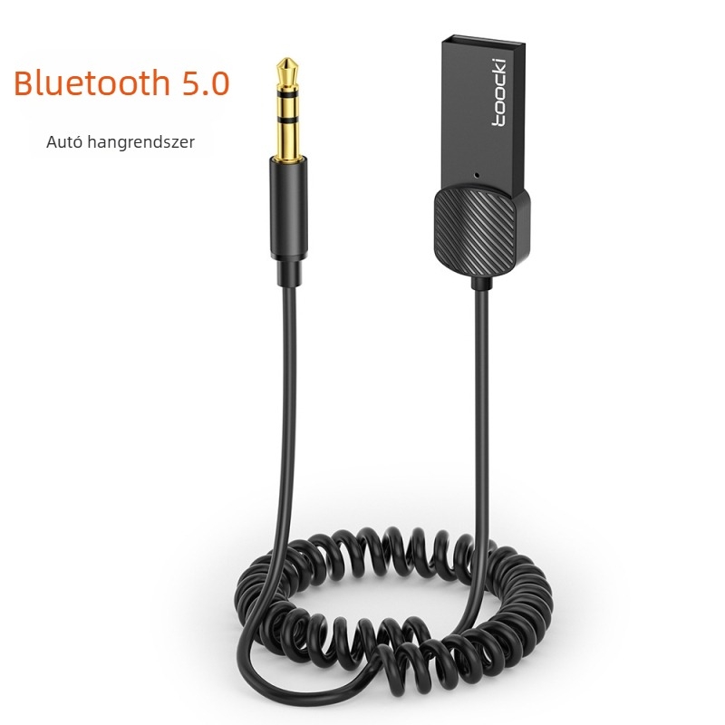 Toocki TBT01 autós AUX Bluetooth 5.0-vevő, aranyozott érintkezők, CE tanúsítvány