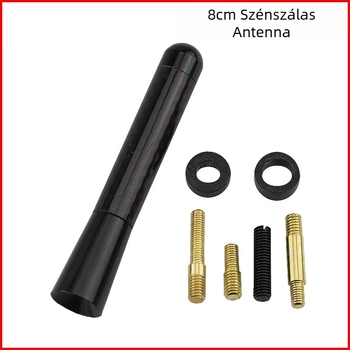 Autókarbonszálas antenna | Beszerelés: menet; Súly: 42 g; Márka: MS; Élettartam: 1000