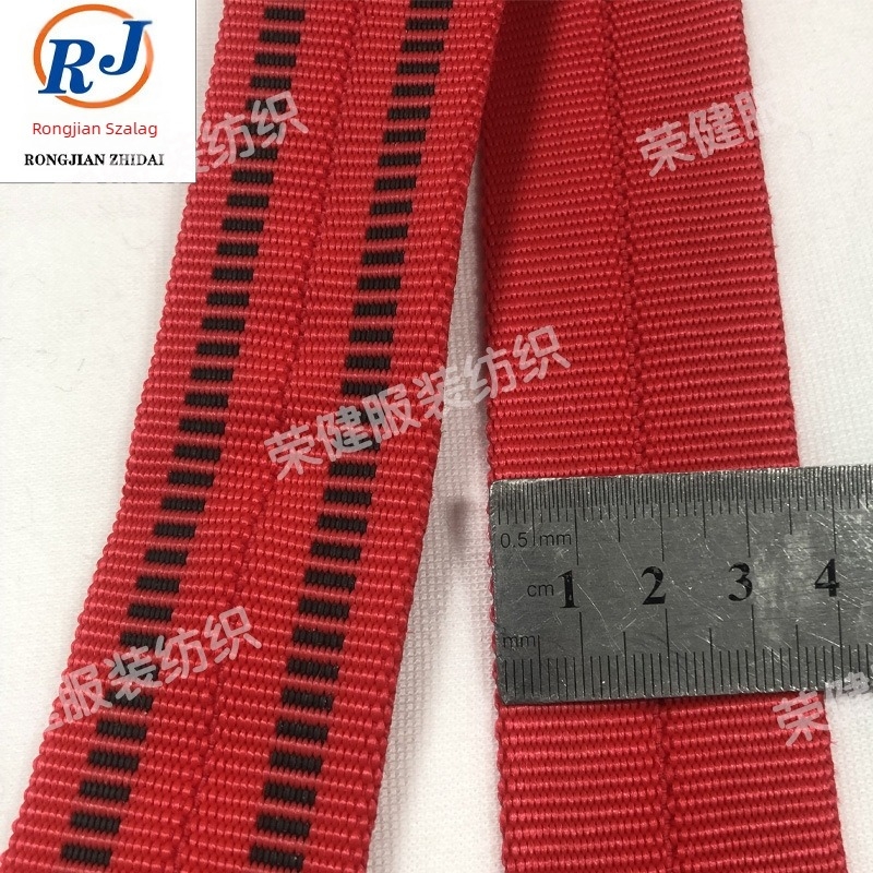 Csúszásmentes, megerősített webbing, tartós kiegészítő pánt övekhez, táskákhoz, tote-okhoz és háziállat-pórázokhoz