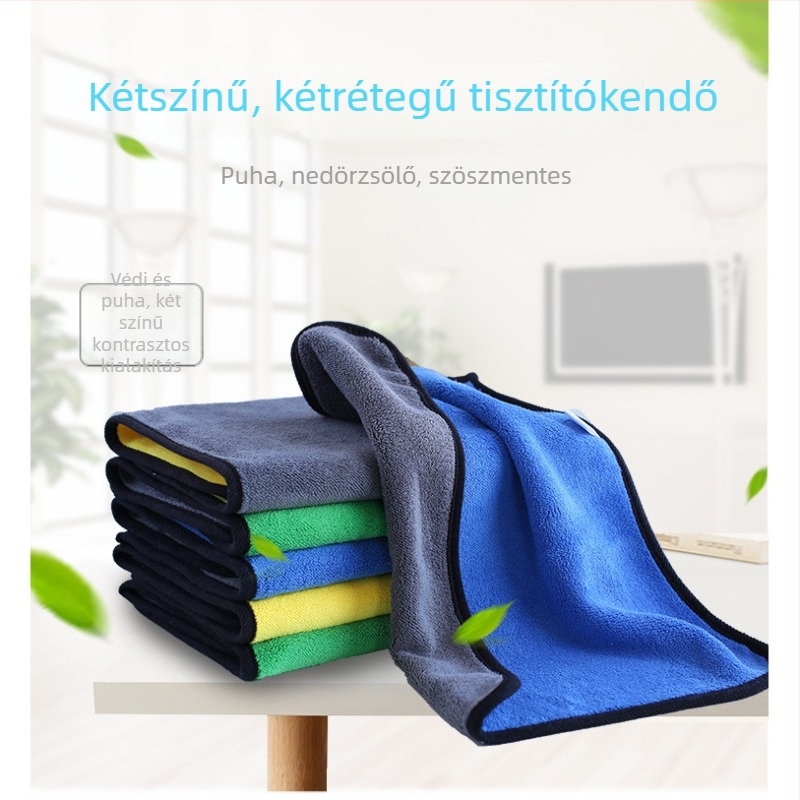 Konyhai mikroszálas rongy edényekhez és felületek tisztítására – háztartási használat, egyszínű minta, alkalmas edényekhez és tálakhoz