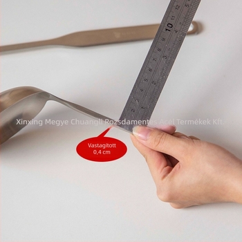 REVERE Rozsdamentes acél kanál- és spatula készlet – 304 rozsdamentes acélból, modern minimál stílus, hőálló, kompatibilis nem tapadó serpenyőkkel