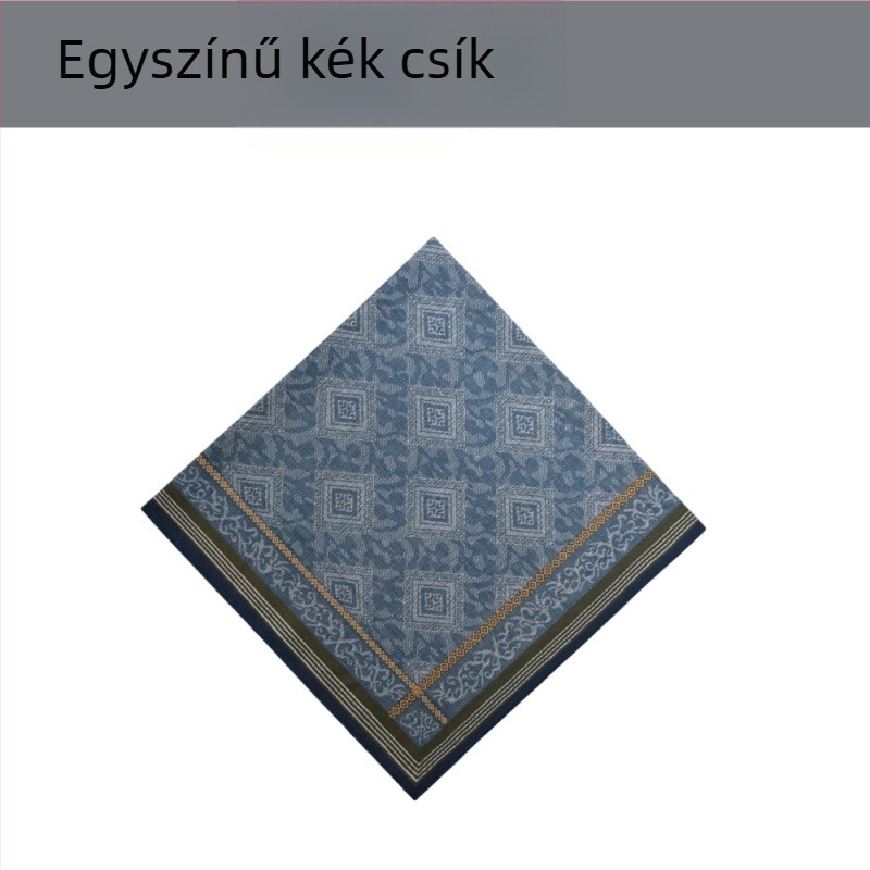 100% pamut jacquard zsebkendő, logó nélküli, 20 g, bőrbarát, izzadságot felszívó