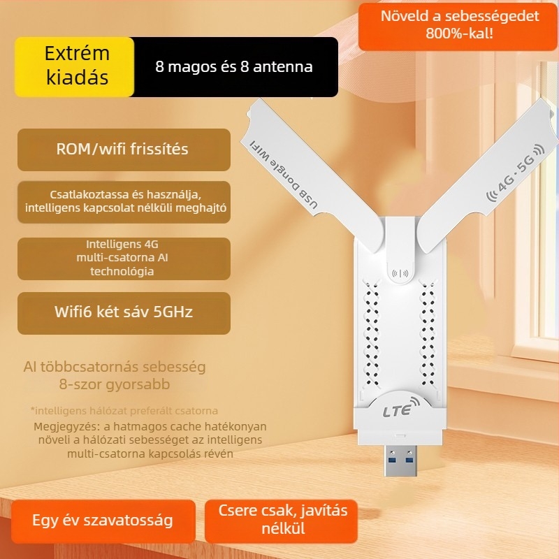 Zhilian Flying Wing hordozható vezeték nélküli router – 150 Mbps, Dual-Band 2,4/5 GHz, 4G All-Netcom, 802.11n/g, SIM-mentes