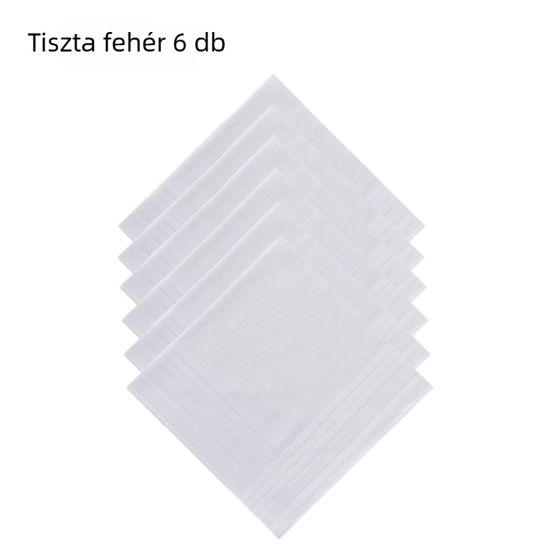 Zsebkendő – tiszta pamut, szatén szegély, 15 g; Márka: Yan su xing; Logó nyomtatás: engedélyezett
