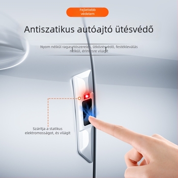 Ütközésvédő autótest/ajtó védőcsík | Antisztatikus, karcolás elleni védelem | Anyag: folyékony puha ragasztó + PVC | Modell: Antisztatikus ajtóvédő csík | Univerzális kompatibilitás