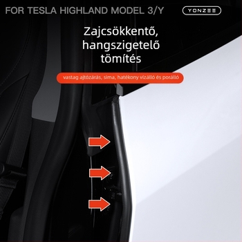 YZ hangszigetelő tömítés a B-pillérhez, Tesla-kompatibilis
