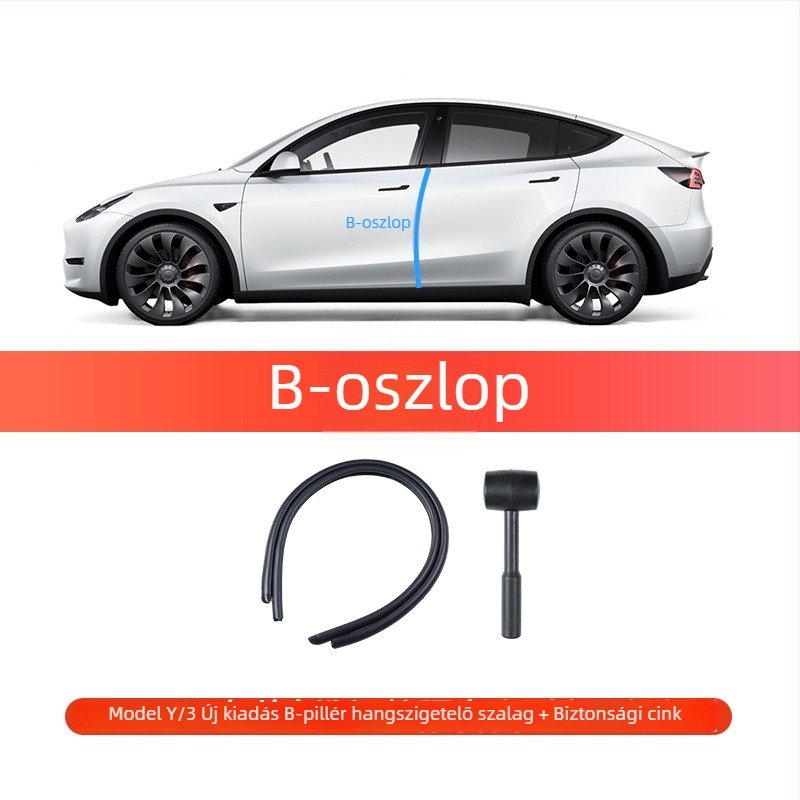 YZ hangszigetelő tömítés a B-pillérhez, Tesla-kompatibilis