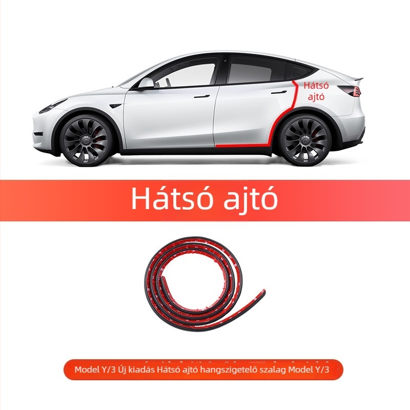 YZ hangszigetelő tömítés a B-pillérhez, Tesla-kompatibilis