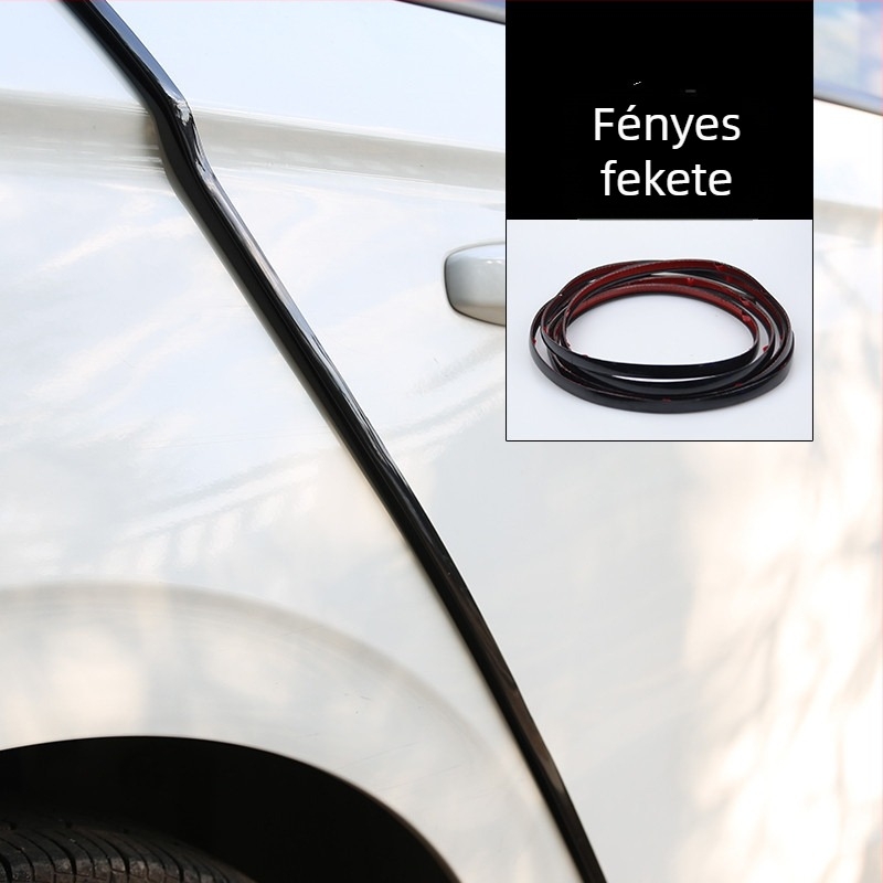 7 alakú autóajtó védőcsík – univerzális PVC, ütközés elleni védelem