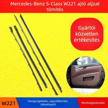 Oukachi ajtó- és ablakszigetelő szalag a Mercedes-Benz S-Class W221-hoz, modellek S300/S350/S400/S450/S500/S560/S600 AMG S63, műanyag anyag