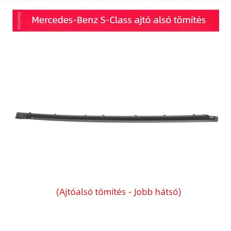 Oukachi ajtó- és ablakszigetelő szalag a Mercedes-Benz S-Class W221-hoz, modellek S300/S350/S400/S450/S500/S560/S600 AMG S63, műanyag anyag