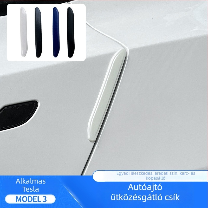 Tesla Model 3 ajtóvédő szalag – eredeti színben, karcolás elleni védelem