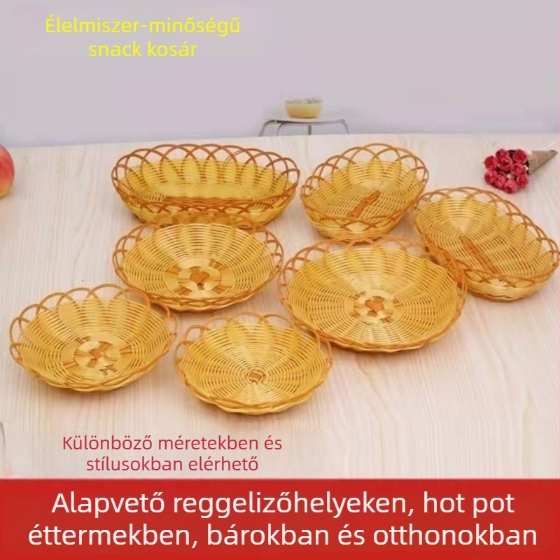 Műanyag gyümölcstál, kínai stílus, egyszerű dizájn, prémium minőség, márka Ding chang