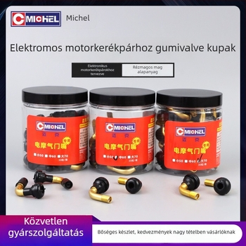 Tubus nélküli gumiból készült szelepe motorkerékpárokhoz, elektromos járművekhez és autókhoz — Twist-On szerelés, brit nyílás, szokásos mag