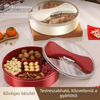 Osztott gyümölcstál, műanyag, világos luxus stílus, márka: y-y, bevezetve 2025-ben (Anyag: műanyag · Stílus: fényes luxus · Márka: y-y · Bevezetve: 2025)