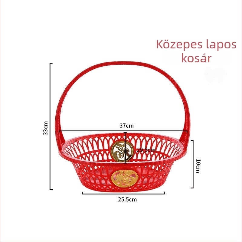 Műanyag gyümölcskosár, új kínai stílus, ajándékhoz ideális, 2014 őszén került piacra