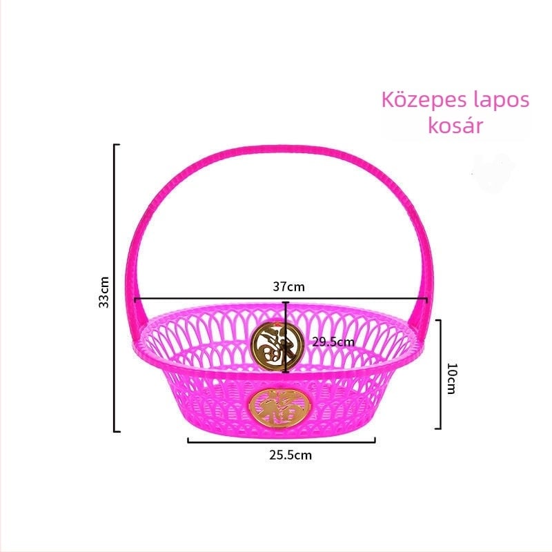 Műanyag gyümölcskosár, új kínai stílus, ajándékhoz ideális, 2014 őszén került piacra