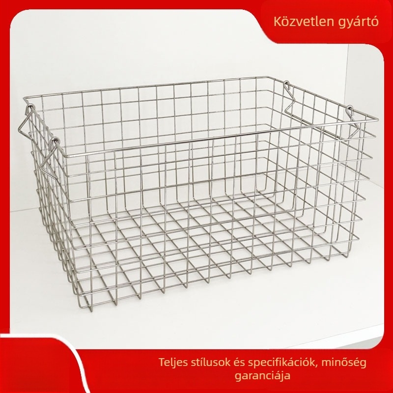 Gyümölcs- és zöldséges kosár, vasból készült hálószerkezet, skandináv stílus, 005-ös modell