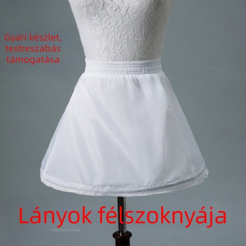 Gyerekeknek készült alul-szoknya, rövid hercegnői puffos szoknya, állítható térfogatú