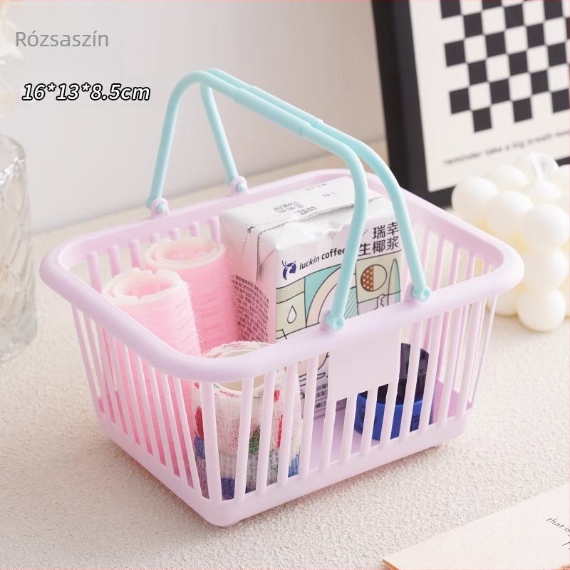 Aranyos mini asztali tárolókosár — Mingtong, PP anyag; irodai kellékek és kozmetikumok szervezője; származás Yiwu; modern egyszerű stílus