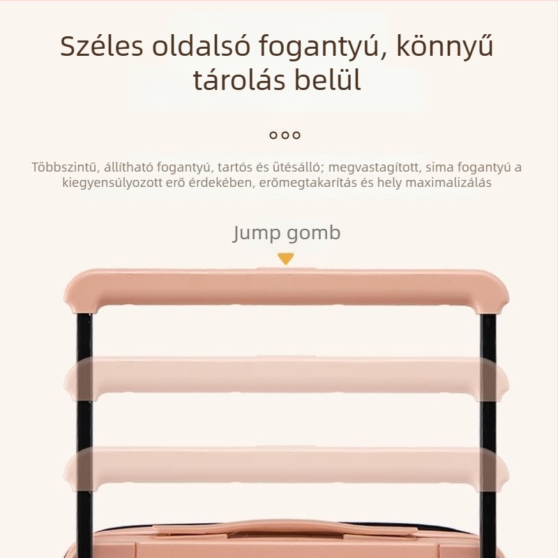 Karakteres aranyos utazóláda széles teleszkópos fogantyúval, kódzárral, csendes guruló kerekekkel, erős és tartós diákok számára