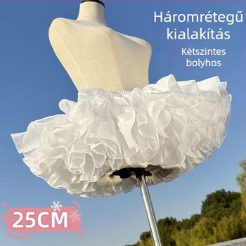 Lolita csont nélküli bustle szoknya COS belső petticoat, felnőtteknek