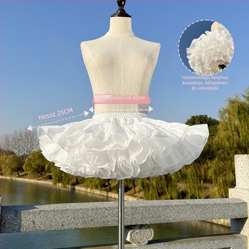 Lolita csont nélküli bustle szoknya COS belső petticoat, felnőtteknek